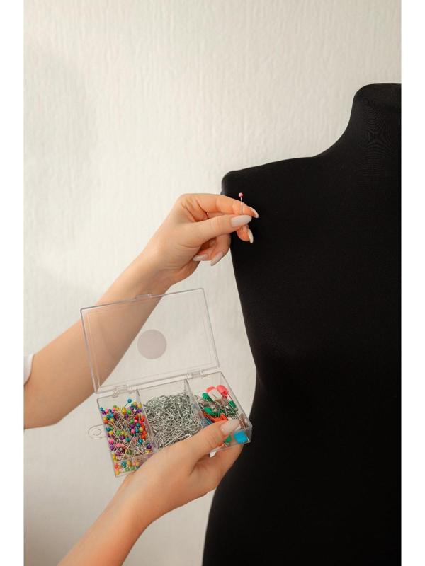 Набор булавок: портновские, с круглым концом, английские, 422 шт, цвет разноцветный