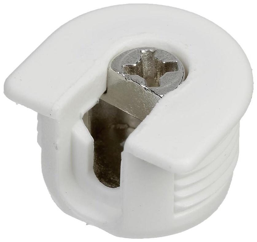 Эксцентрик усиленный, диаметр 20 мм, пластиковый, белый   2809304