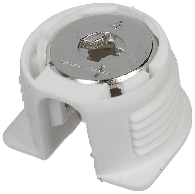 Эксцентрик усиленный, диаметр 20 мм, пластиковый, белый   2809304