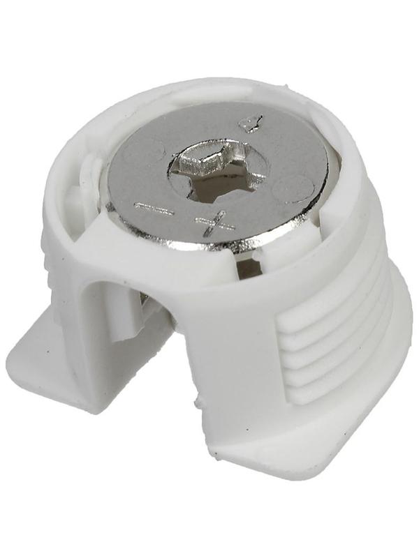 Эксцентрик усиленный, диаметр 20 мм, пластиковый, белый   2809304