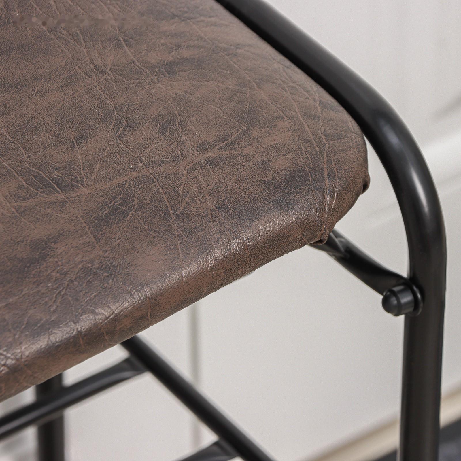 Подставка для обуви с сиденьем и ящиком ЗМИ, 3 яруса, 45×30×48 см, цвет чёрный