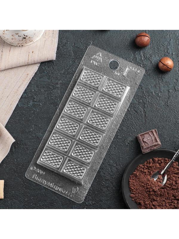 Форма для шоколада и конфет «Оригинальный», 7×15×1 см, цвет прозрачный