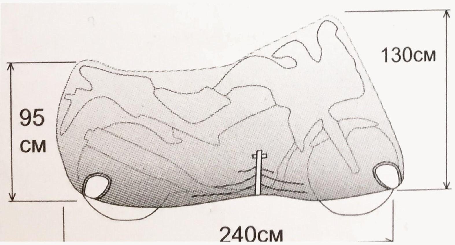 Чехол на мотоцикл Стилс М-028, размер L