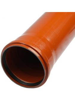Труба канализационная FLEXTRON, наружная, d=160 мм, толщина 4.2 мм, 1000 мм