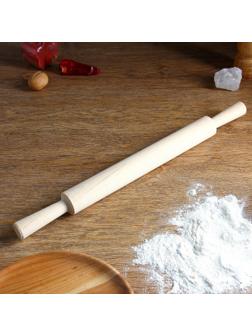 Скалка с ручками, берёза, 43×3,5 см