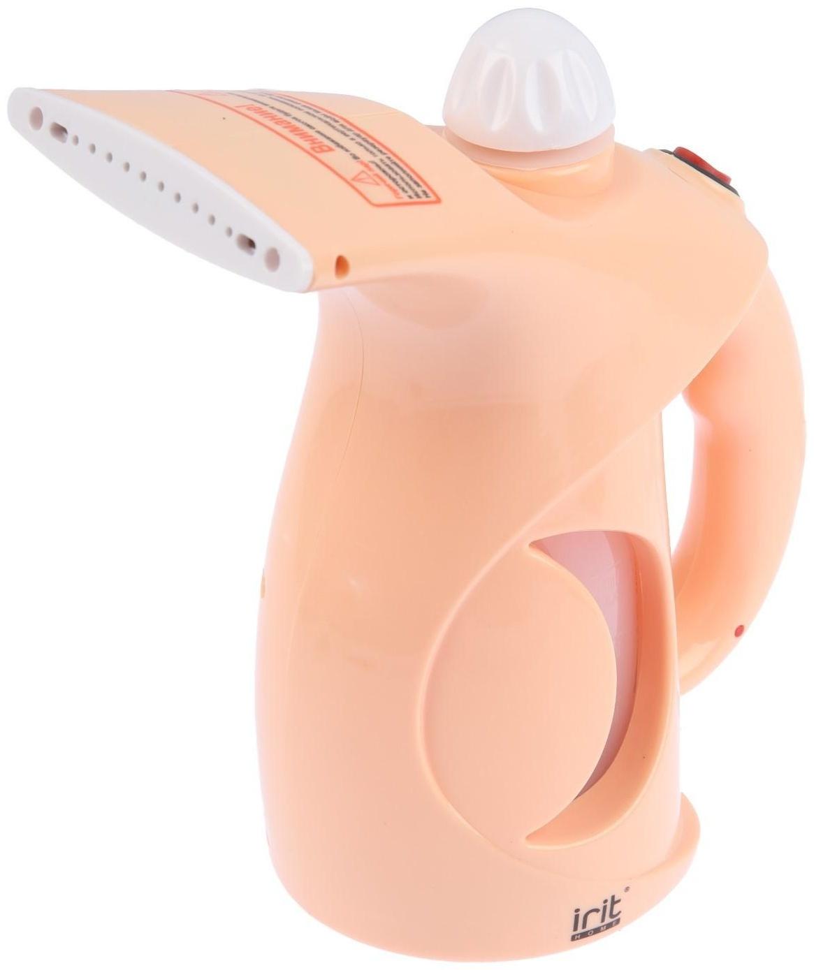 Отпариватель Irit IR-2354, ручной, 800 Вт, 200 мл, 20 г/мин, шнур 1.58 м, персиковый
