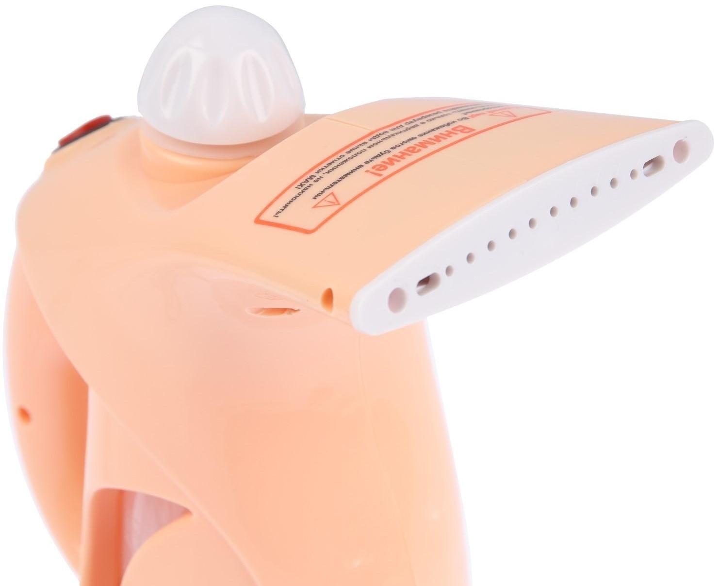 Отпариватель Irit IR-2354, ручной, 800 Вт, 200 мл, 20 г/мин, шнур 1.58 м, персиковый