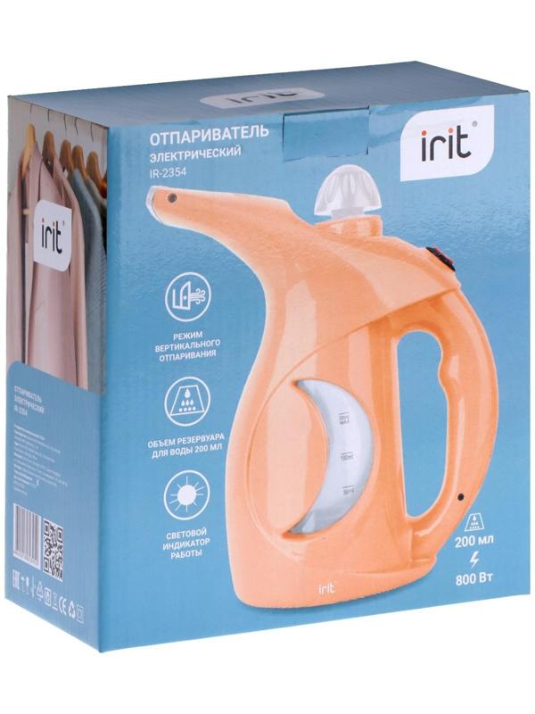 Отпариватель Irit IR-2354, ручной, 800 Вт, 200 мл, 20 г/мин, шнур 1.58 м, персиковый