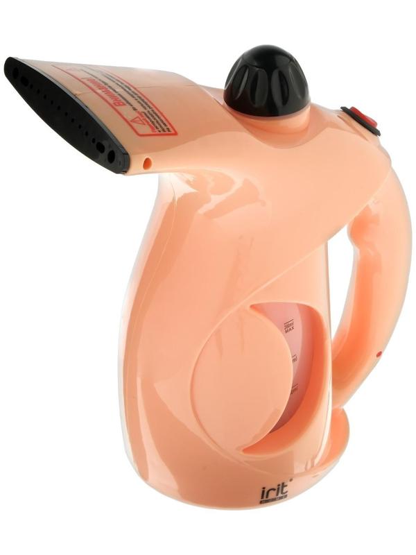 Отпариватель Irit IR-2354, ручной, 800 Вт, 200 мл, 20 г/мин, шнур 1.58 м, персиковый