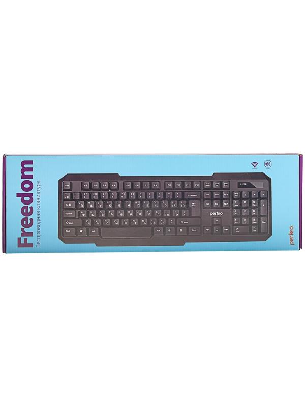 Клавиатура Perfeo FREEDOM PF-5191, беспроводная, мембранная, USB, 1xAA (нет в компл), чёрная