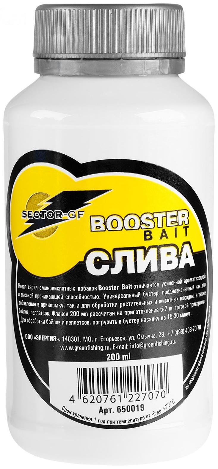 Добавка Greenfishing BUSTER BAIT, слива, 200 мл