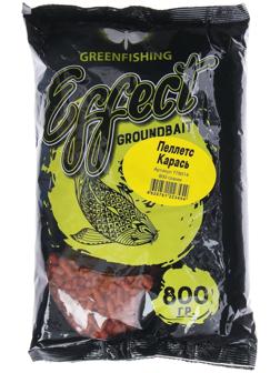Прикормка пеллетс Greenfishing, карась, 800 г