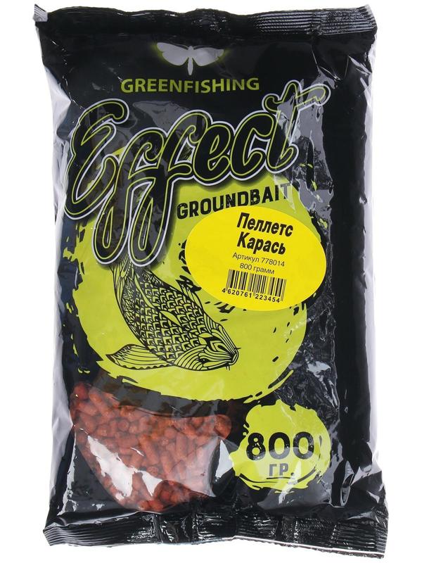 Прикормка пеллетс Greenfishing, карась, 800 г