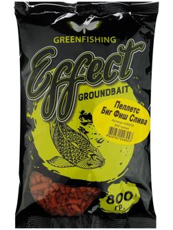 Прикормка пеллетс Greenfishing, BIG FISH, слива, 800 г