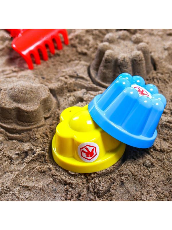 Набор для игры в песке: ведро, сетка, лопата, грабли, 2 формочки, ФИКСИКИ цвет МИКС, 530 мл