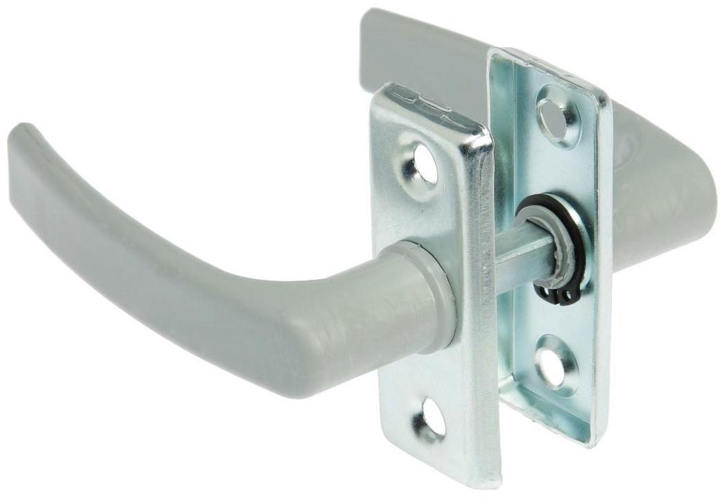 Ручка двусторонняя пластиковая для теплиц, серая