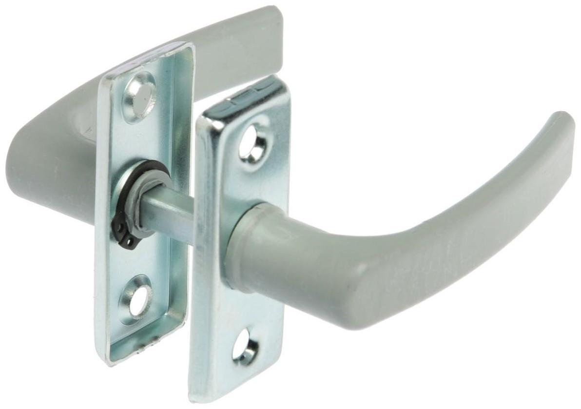 Ручка двусторонняя пластиковая для теплиц, серая