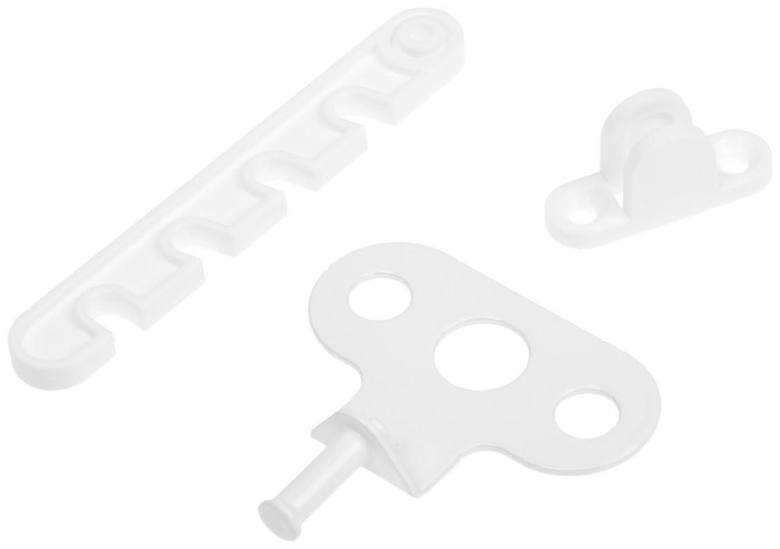 Ограничитель открывания окна пластиковый, L=105, белый   50 шт