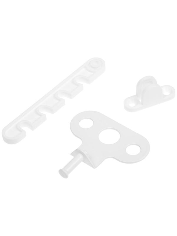 Ограничитель открывания окна пластиковый, L=105, белый   50 шт