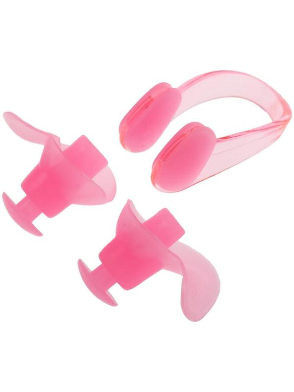 Беруши для плавания + зажим для носа, силикон, цвета микс