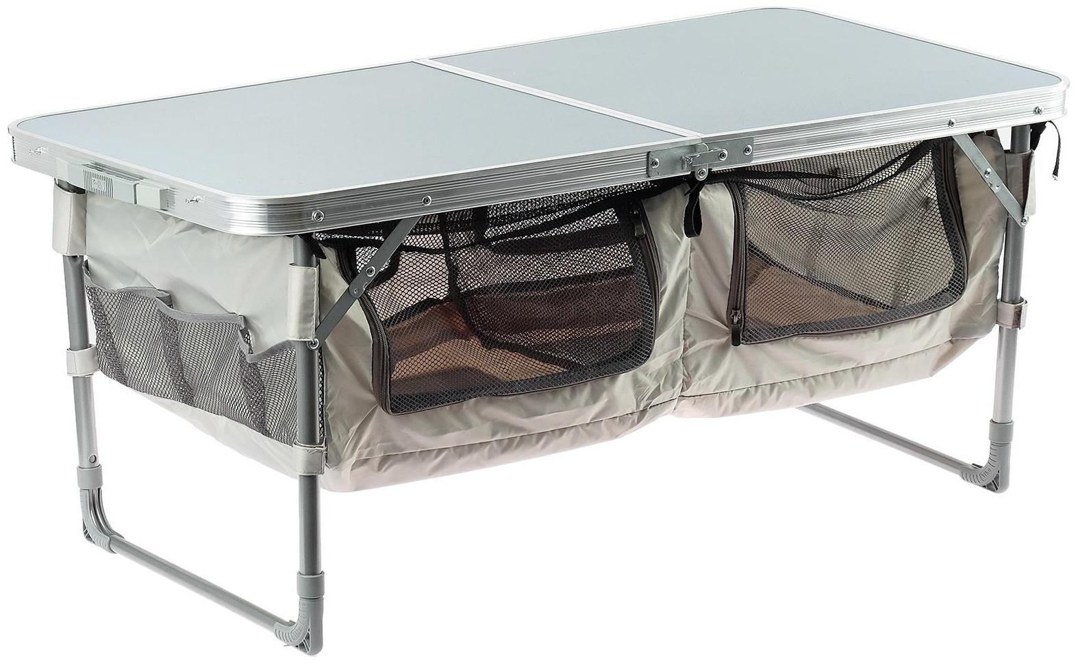 Стол ССТ-3П, 102 х 50 х 44,5 / 61 см, металик