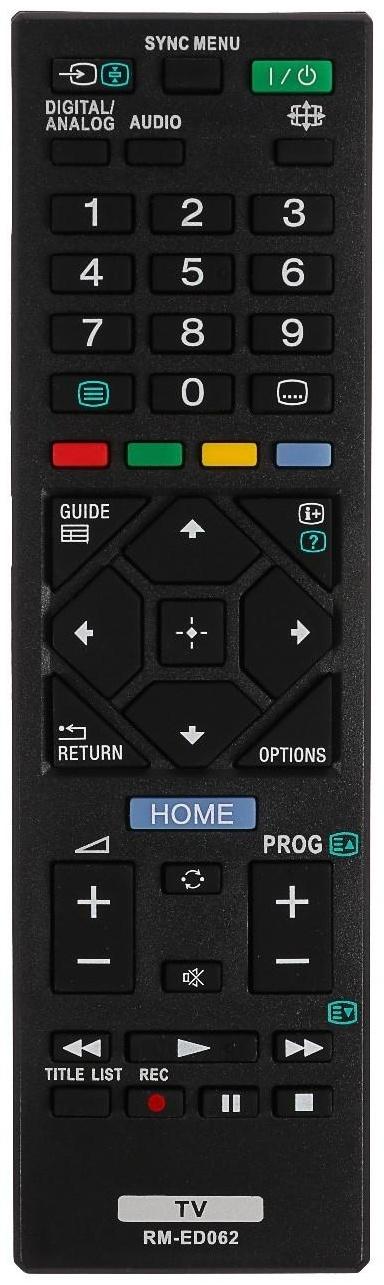 Пульт ДУ Huayu RM-ED062, для ТВ Sony, универсальный, черный