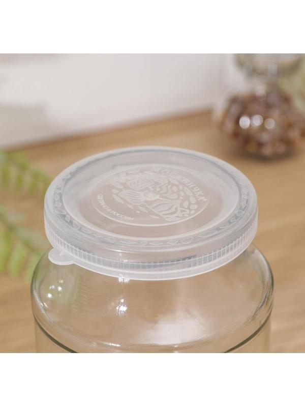 Крышки для холодного консервировaния «Москвичкa», ПЭТ 1-82, цвет прозрaчный / 10 шт.