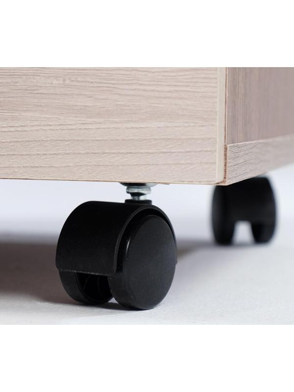 Тумба выкатная на 3 ящика 400х400х600 венге/дуб молочный