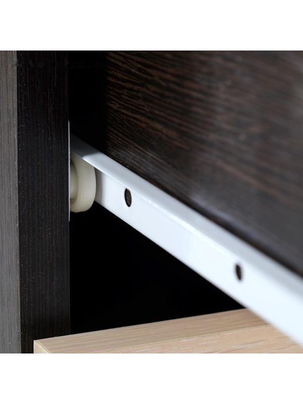 Тумба выкатная на 3 ящика 400х400х600 венге/дуб молочный