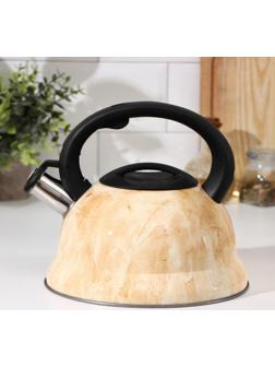 Чайник со свистком из нержавеющей стали Доляна «Скоттиш», 2,8 л