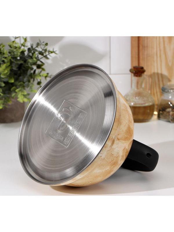 Чайник со свистком из нержавеющей стали Доляна «Скоттиш», 2,8 л