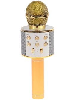 Микрофон для караоке LuazON LZZ-56, WS-858, 1800 мАч, жёлтый