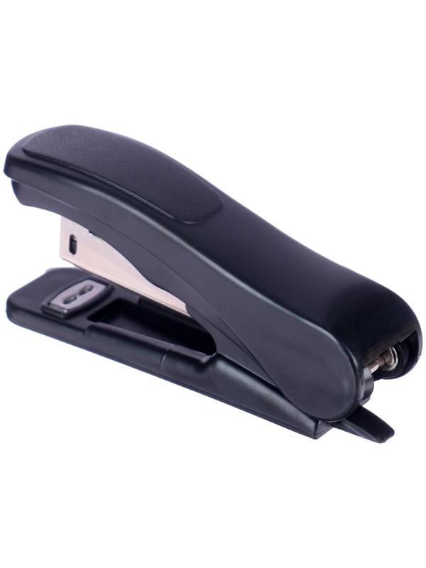 Степлер № 10, до 18 листов, Attomex, встроенный антистеплер, чёрный