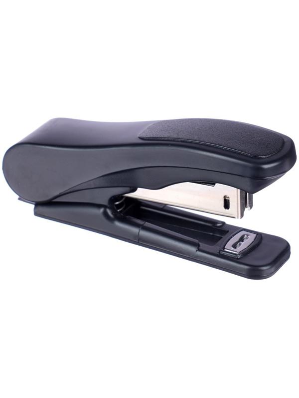 Степлер № 10, до 18 листов, Attomex, встроенный антистеплер, чёрный