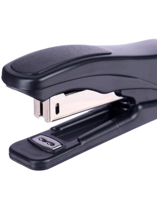 Степлер № 10, до 18 листов, Attomex, встроенный антистеплер, чёрный