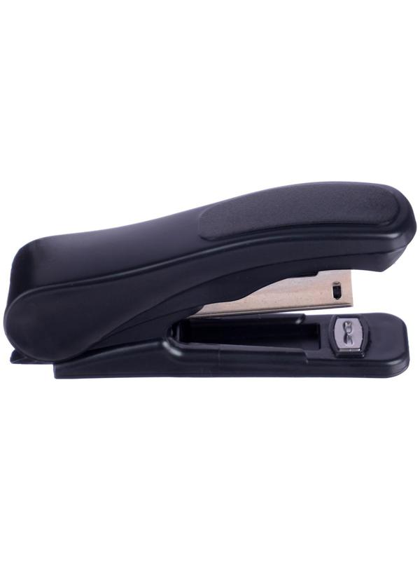Степлер № 10, до 18 листов, Attomex, встроенный антистеплер, чёрный