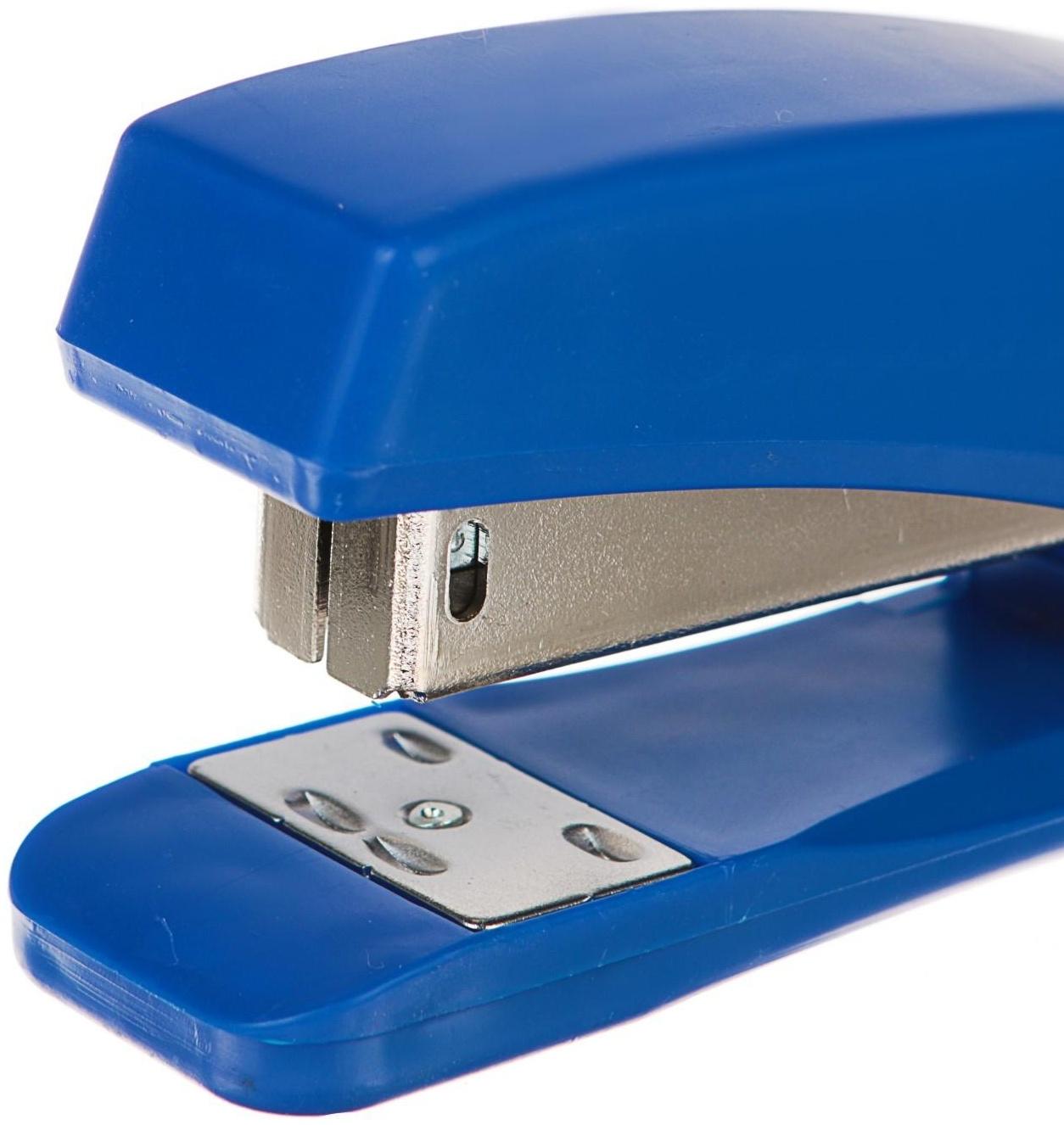 Степлер № 24/6 и 26/6, до 15 листов, Attomex, 2 вида скрепления, синий