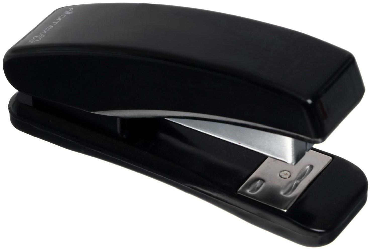 Степлер № 24/6 и 26/6, до 15 листов, Attomex, 2 вида скрепления, чёрный