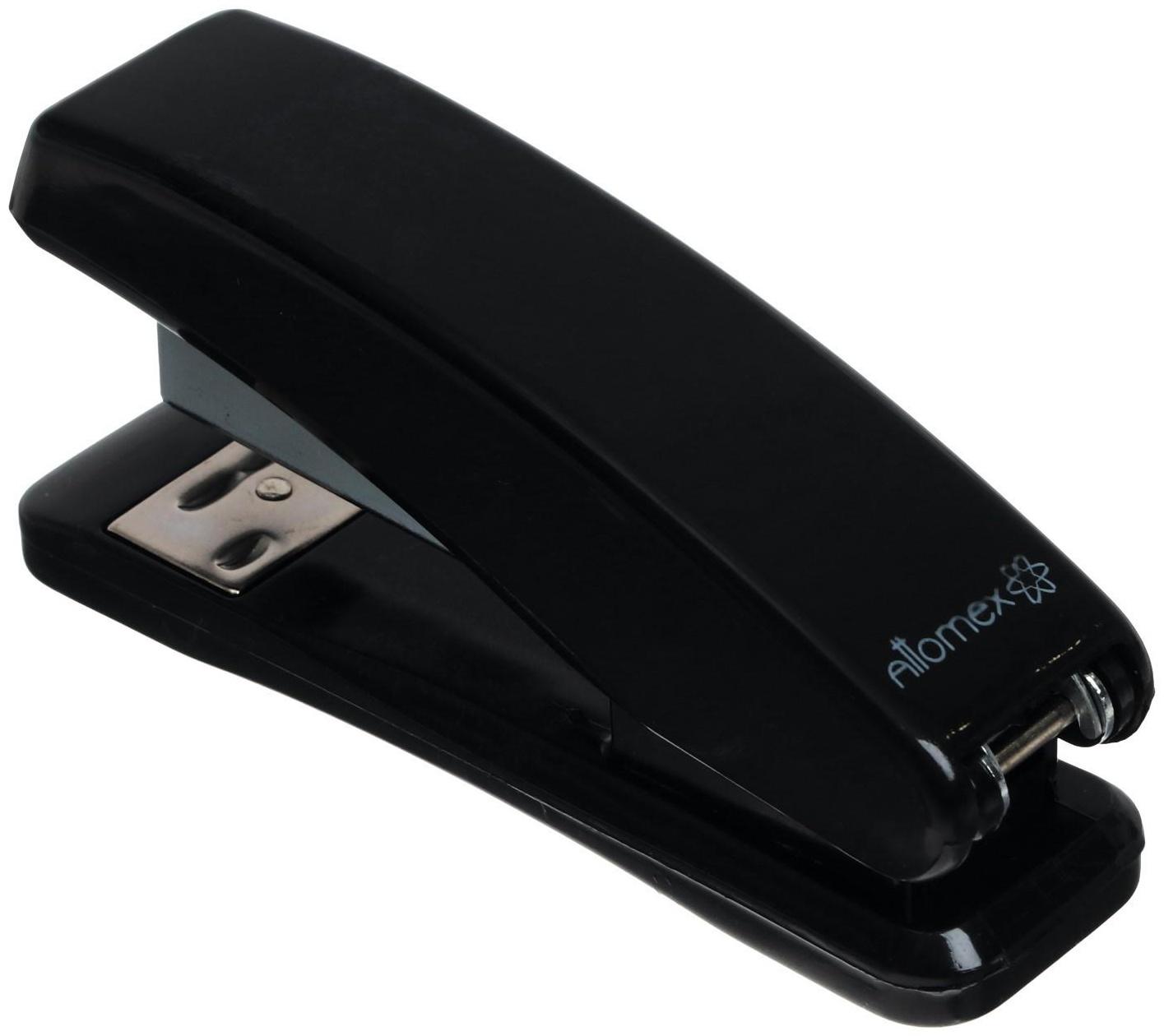 Степлер № 24/6 и 26/6, до 15 листов, Attomex, 2 вида скрепления, чёрный