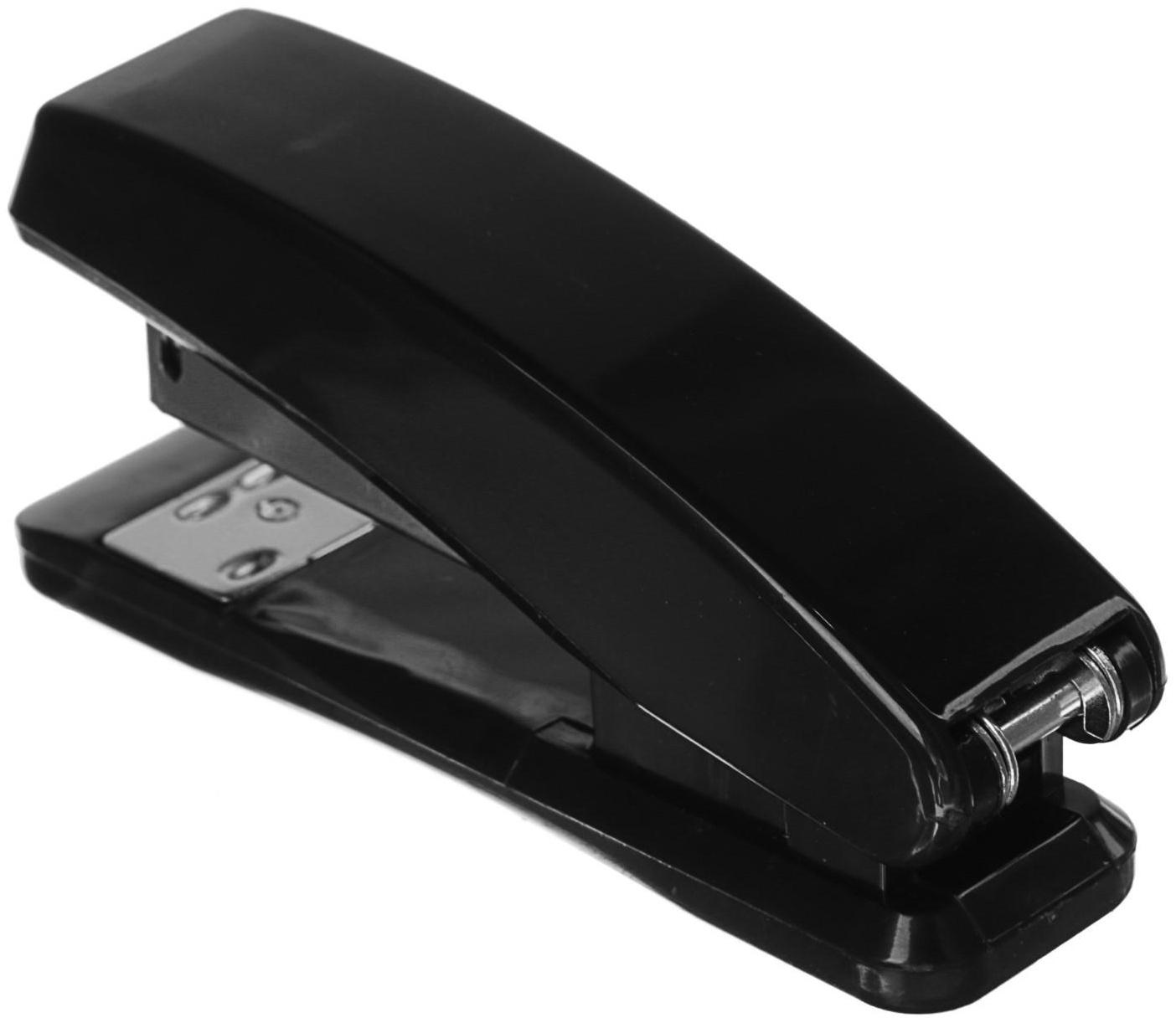 Степлер № 24/6 и 26/6, до 15 листов, Attomex, 2 вида скрепления, чёрный