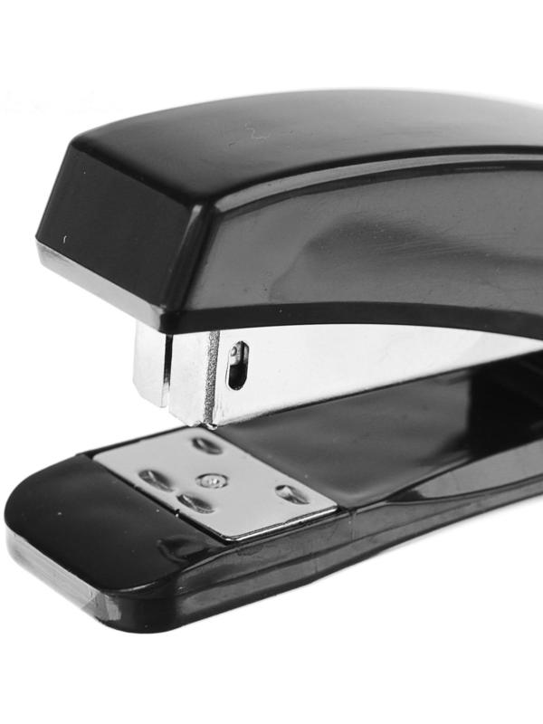 Степлер № 24/6 и 26/6, до 15 листов, Attomex, 2 вида скрепления, чёрный