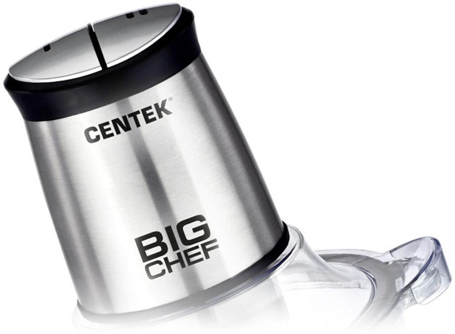 Измельчитель Centek CT-1394, стекло, 600 Вт, 1.5 л, серебристый