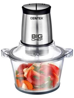 Измельчитель Centek CT-1394, стекло, 600 Вт, 1.5 л, серебристый