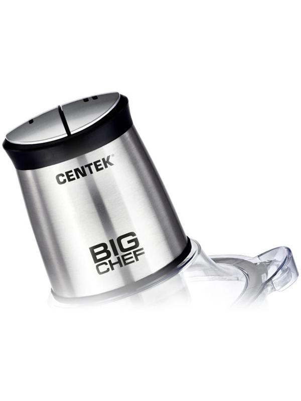 Измельчитель Centek CT-1394, стекло, 600 Вт, 1.5 л, серебристый