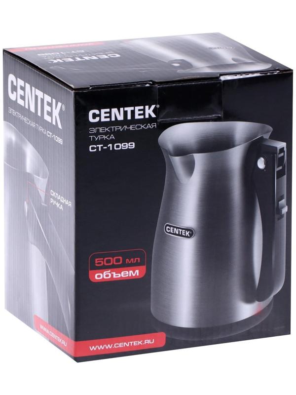 Турка электрическая Centek CT-1099 SS, 480 Вт, 0.5 л, серебристая