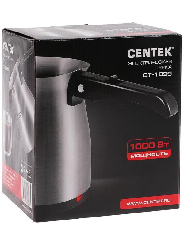 Турка электрическая Centek CT-1099 SS, 480 Вт, 0.5 л, серебристая