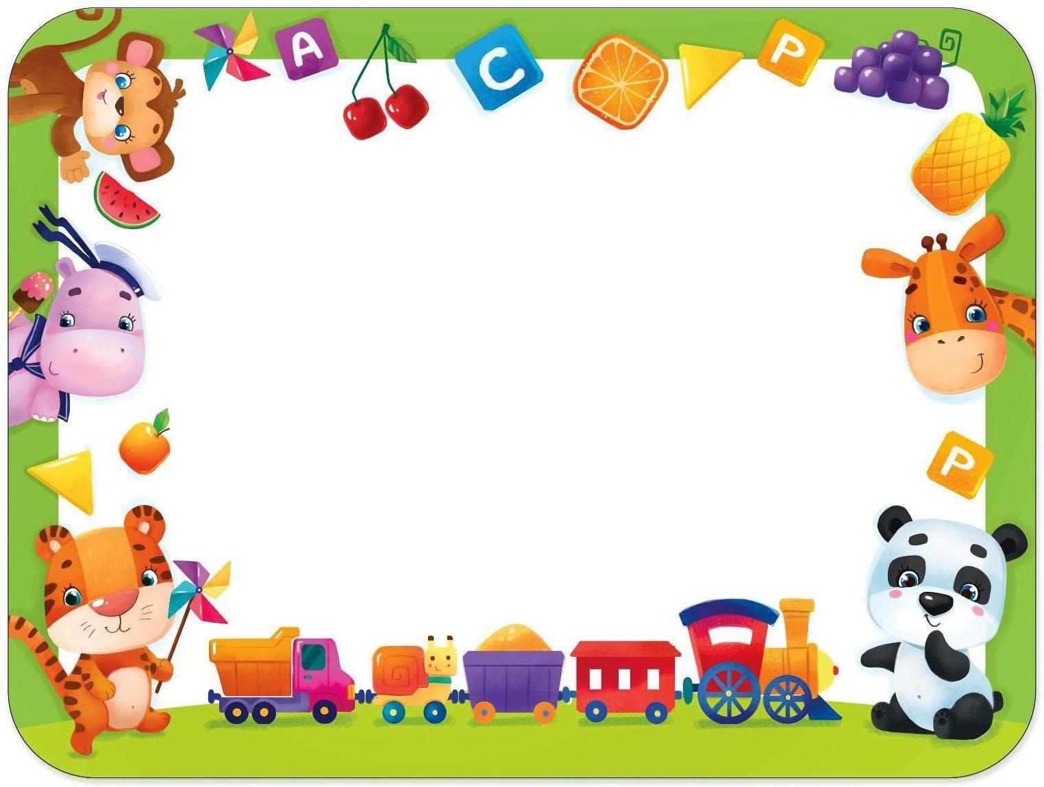 Стол с деревянными ножками «Весёлые зверята», цвет оранжевый