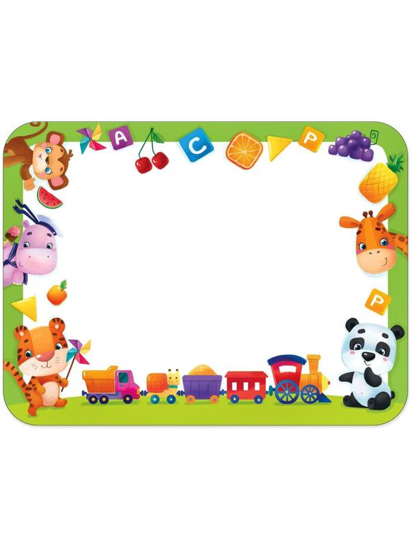 Стол с деревянными ножками «Весёлые зверята», цвет оранжевый