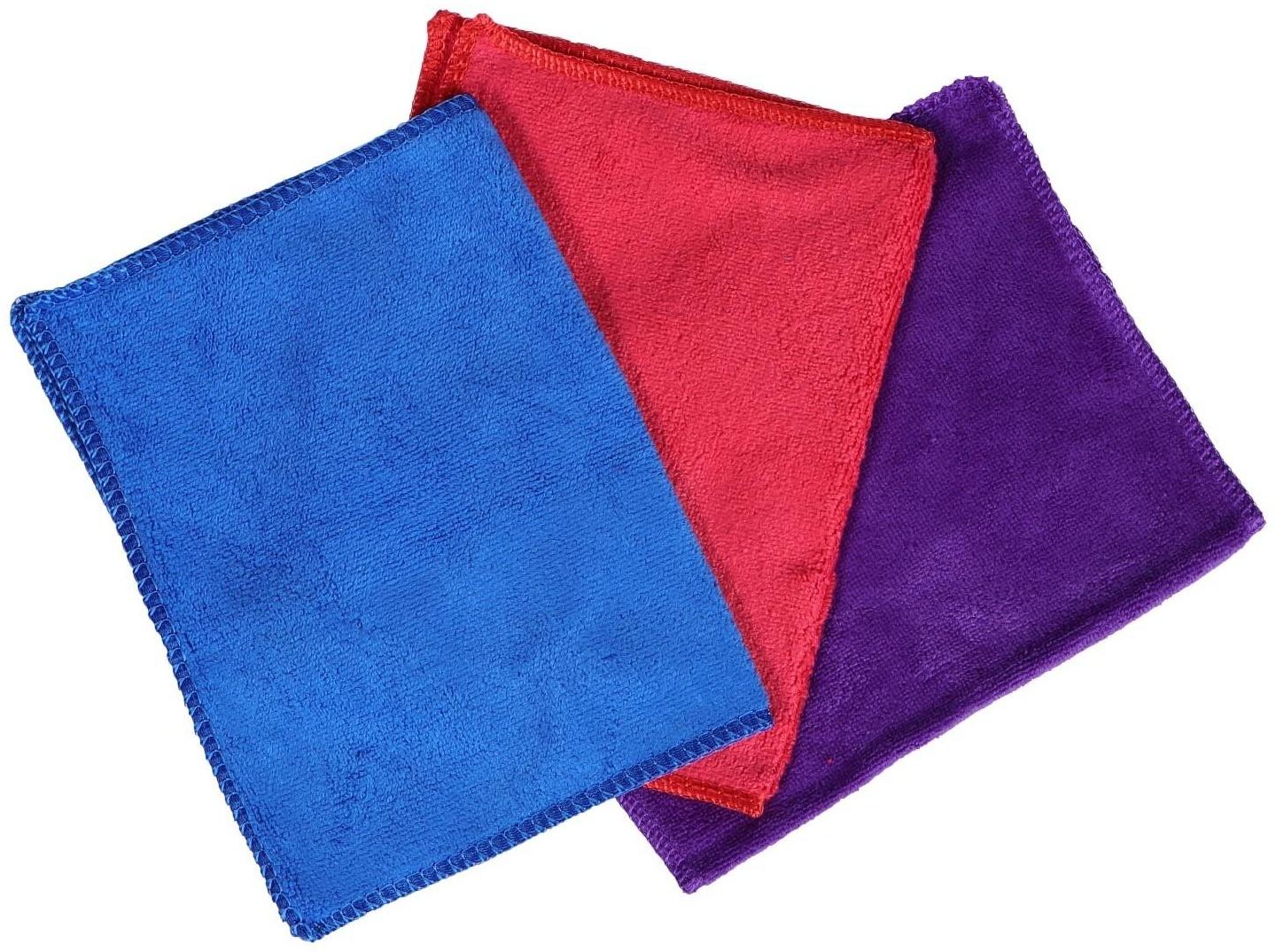 Тряпка для мытья авто, Grand Caratt, микрофибра, 300 г/м², 20×30 см, набор 3 шт