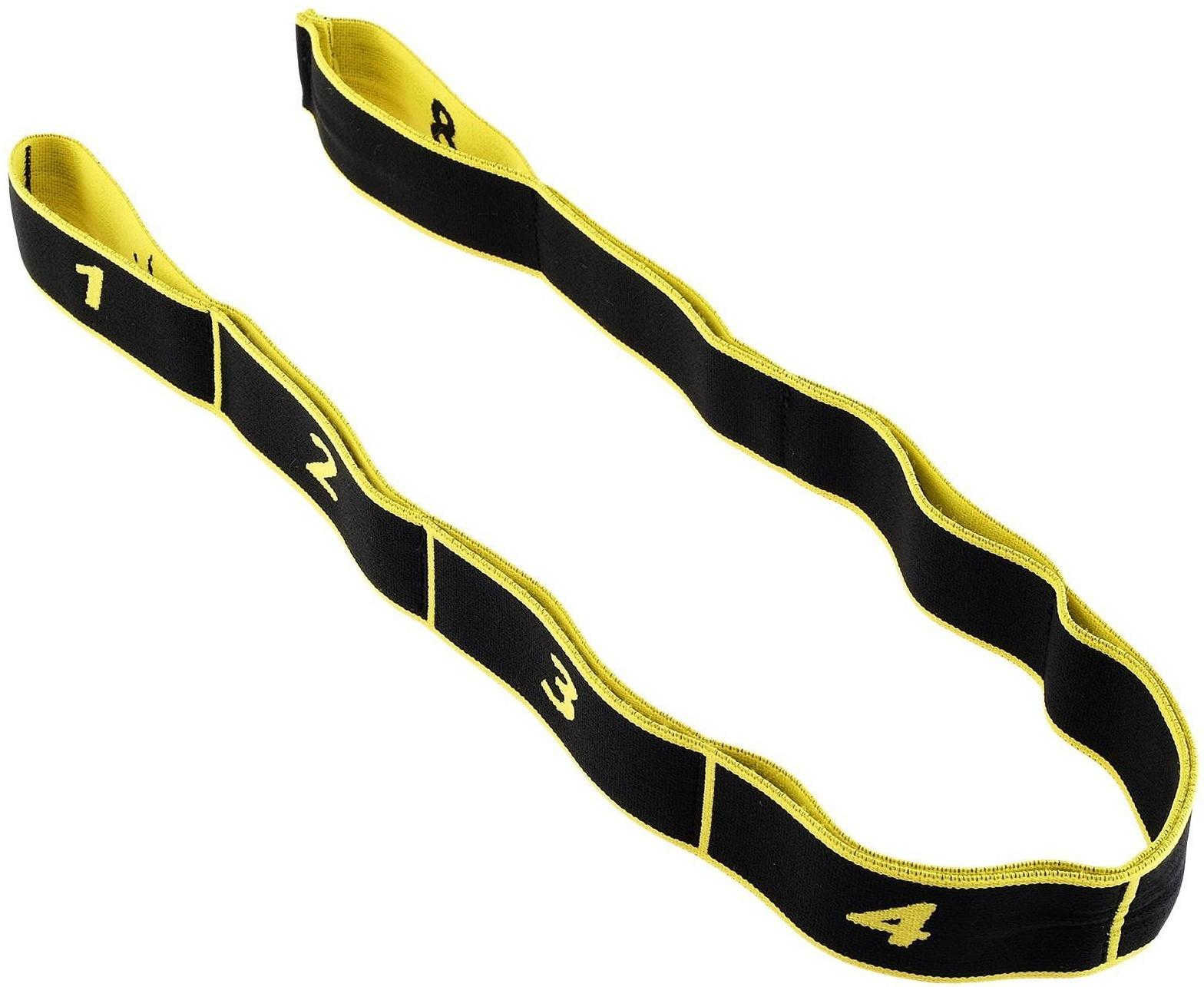 Эспандер-лента эластичная с захватами 90 х 4 см, MEDIUM, цвет жёлтый